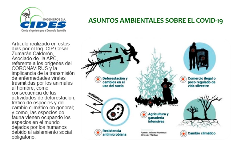 ARTÍCULO TÉCNICO – ASUNTOS AMBIENTALES SOBRE EL COVID-19