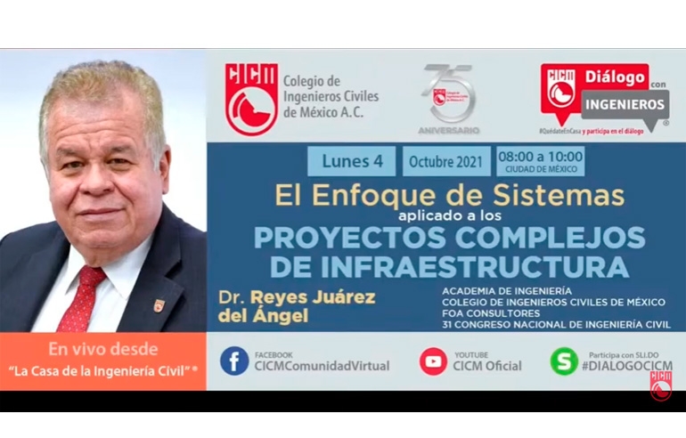 ENFOQUE DE SISTEMAS APLICADO A PROYECTOS COMPLEJOS DE INFRAESTRUCTURA – DIÁLOGO CON INGENIEROS