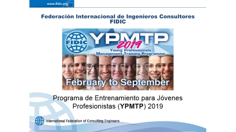 YPMTP 2019 – FIDIC