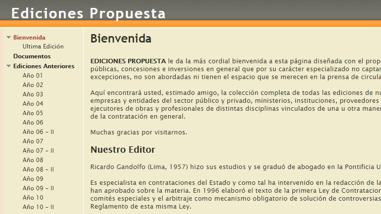 EDICIONES PROPUESTA, semanario electrónico sobre contrataciones públicas, concesiones e inversiones en general